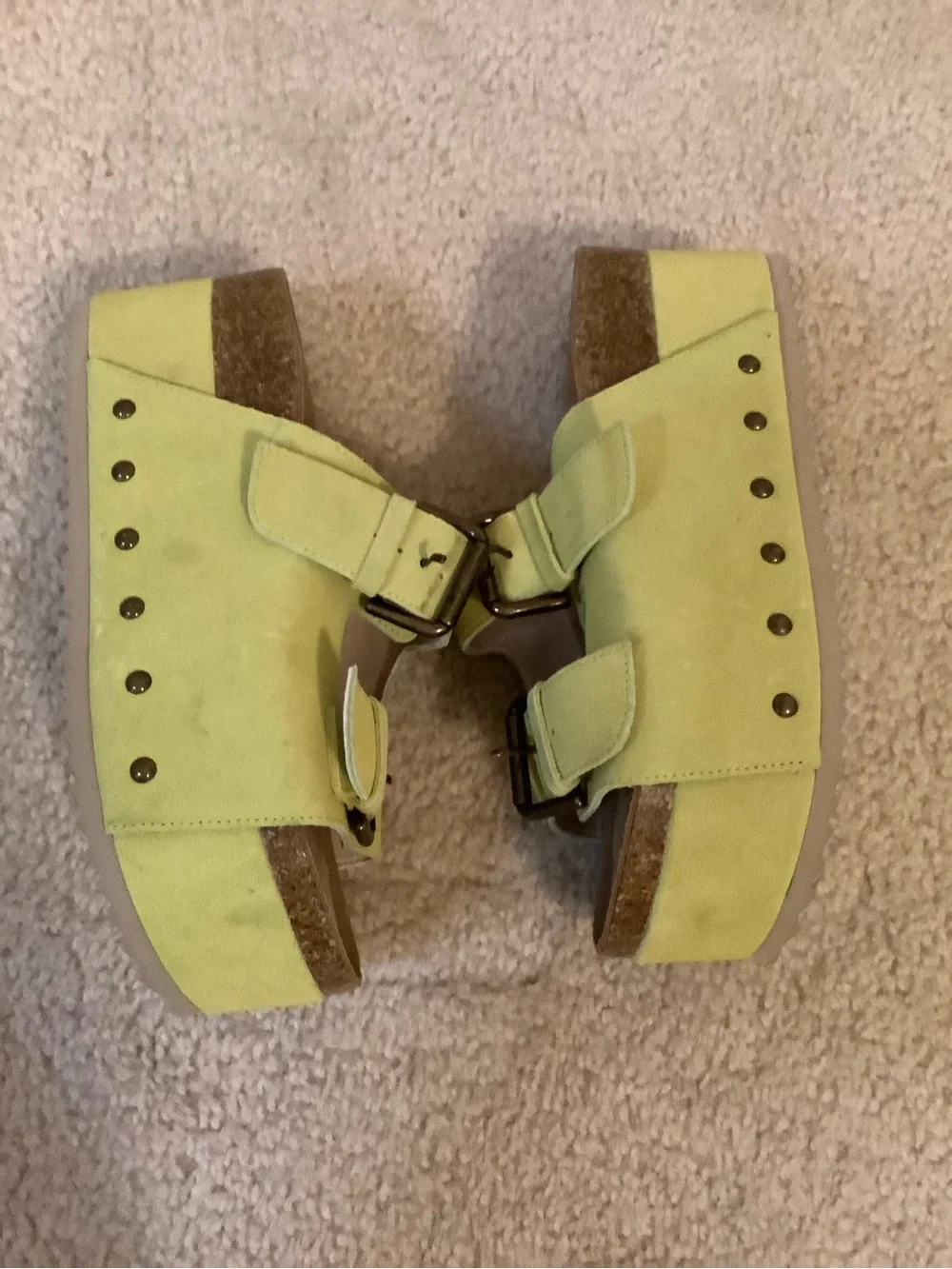 Intentionally Blank Free People Rule Breaker Flatform Platform Sandals size 37/7